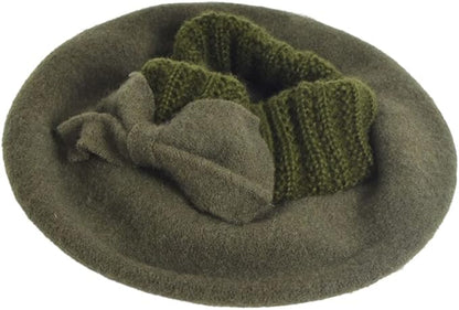 VECRY Women's 100% Wool Bucket Hat Felt Cloche Beret Dress Winter Beanie Hats