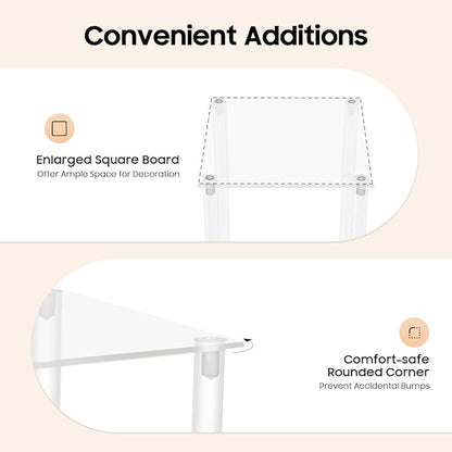 10PCS Flower Display Stand,Acrylic Wedding Centerpieces Vase Column Flower Holder,23.62inch High Freestanding Floral Display Rack for Party,Birthday&Event Decor