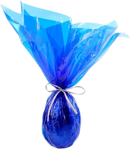CMFYHM Iridescent Blue Cellophane Wrap Roll I 34 In Wide X 100 Ft Long I Colorful Cello Perfect For Baskets,Gifts, Treats,Birthday Holiday Wedding Floral, Party Arts Crafts Decoration (Blue)