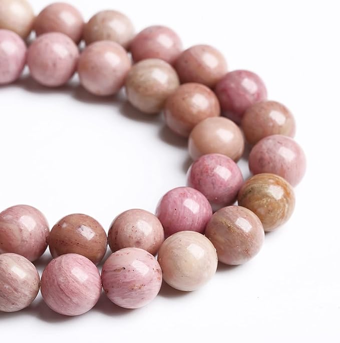 6MM 60PCS Natural Stone Red Rhodochrosite Gemstone Crystal Beads for Jewelry Making DIY Bracelet Necklace Semi Precious Beads
