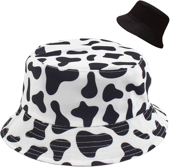 XYIYI Cute Bucket Hat Beach Fisherman Hats for Women, Reversible Double-Side-Wear