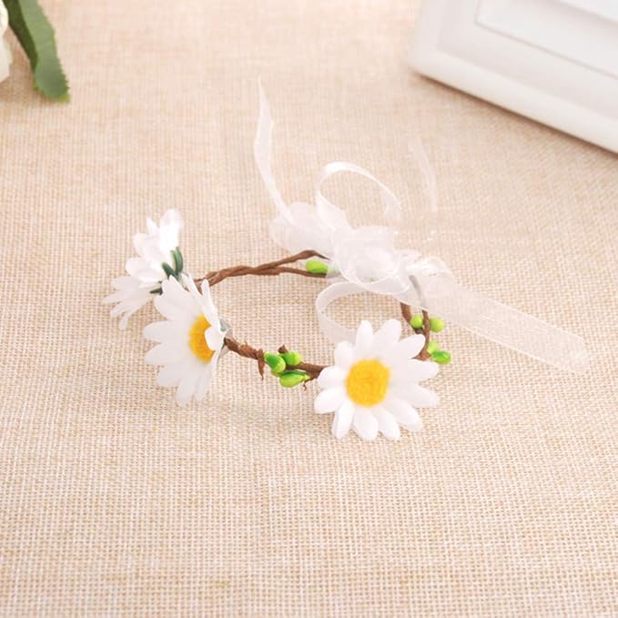 E-outstanding Silk Daisy Flower Head 100PCS 1.5Inch White Artificial Gerbera Fake Flowers Heads for Wedding Party,Home Decoration and DIY Craft