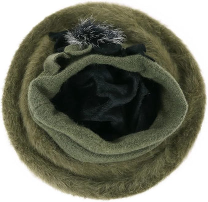 VECRY Women's 100% Wool Bucket Hat Felt Cloche Beret Dress Winter Beanie Hats