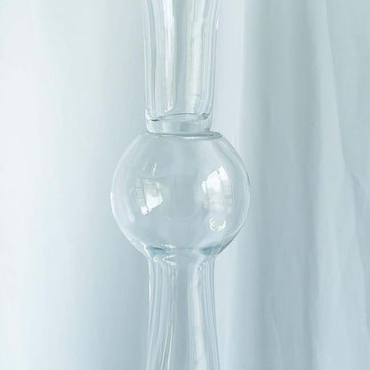 Efavormart 4 Pack | 24" Tall Clear Reversible Latour Trumpet Glass Vases for Wedding Decoration