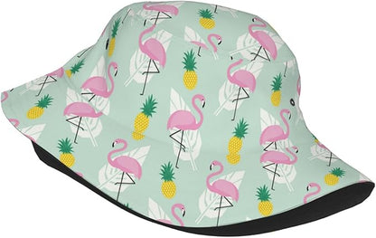 Small Daisy Green Chrysanthemum Flower Bucket Hats Fashion Sun Cap Packable Outdoor Fisherman Hat for Women and Men