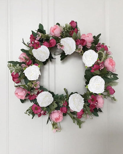 Peony Artificial Flowers 16pcs Fake Peonies Bulk White Silk Flowers Faux Peony Flowers Silk Peonies Heads with Stem Realistic Flowers for Home Wedding Party Festival Decor (Pure White)