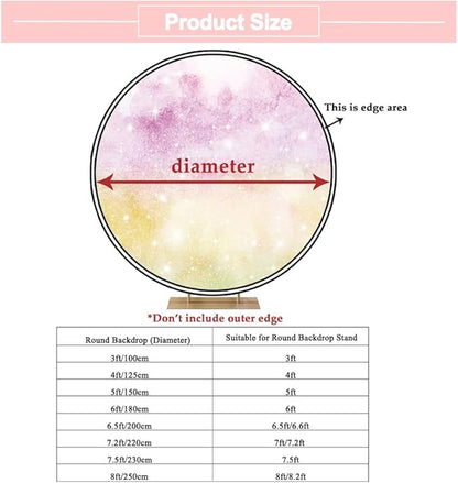 OERJU 7.5x7.5ft Bear Baby Shower Round Backdrop We Can Bearly Wait Lovely Photography Background Green Leaves Floral Circle Backdrop Cover Birthday Gender Reveal Party Decoration Photo Booth Props