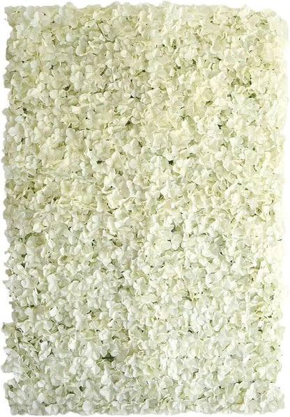 Efavormart 4 PCS Cream Silk Hydrangea Flower Mat Wall Wedding Event Decor for DIY Centerpieces Arrangements Party Decorations