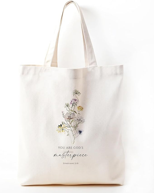 Christian Tote Bag, Christian tote Bag for Women, Bible tote bag, Bible Tote Bags for Women, Foral Tote Bag
