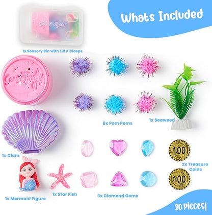 Mini Mermaid Sensory Dough Kit – A Perfect Holiday Gift for Little Ocean Lovers