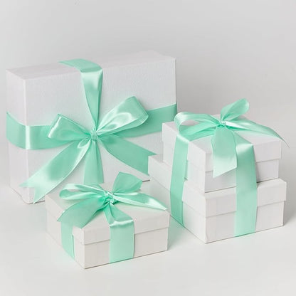1-1/2 Inch Wide Mint Green Satin Ribbon, 50 Yards Solid Polyester Fabric Ribbon for Roses Making, Gift Wrapping, Christmas, Wedding Decorations, Crafts, Bows, Flower Bouquets