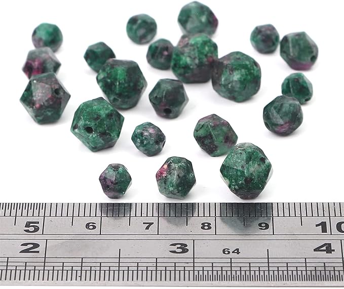 Faceted Natural Zoisite Stone Round Beads 8mm 36cm/Strand for Jewelry Making