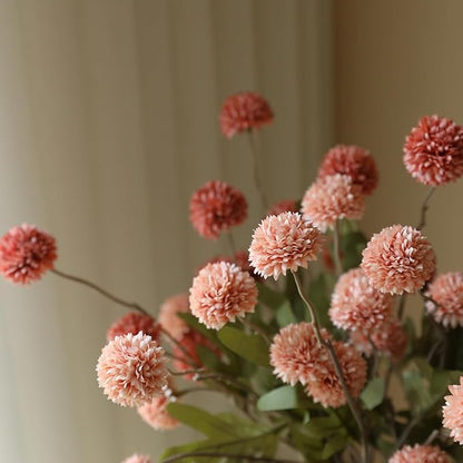 Laelfe 5pcs Dandelion Artificial Flowers Bridal Bouquet Wedding Home Party Decor