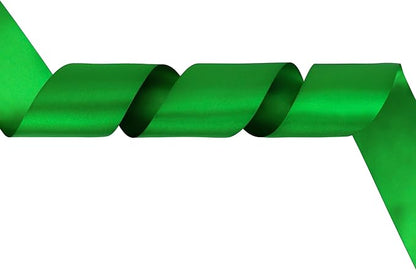 MEEDEE Emerald Green Satin Ribbon Lux Double Faced Satin Ribbon 3 Inch Wide Green Christmas Ribbons by 10 Yards Emerald Green Ribbons for Christmas Tree, Weddings, Flower Bouquet, Bow Making