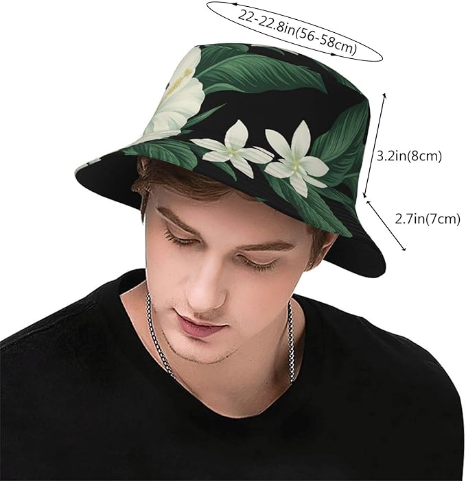 Vintage Clovers Bucket Hat Novelty Sun Hats Trendy Fisherman Cap for Men and Women