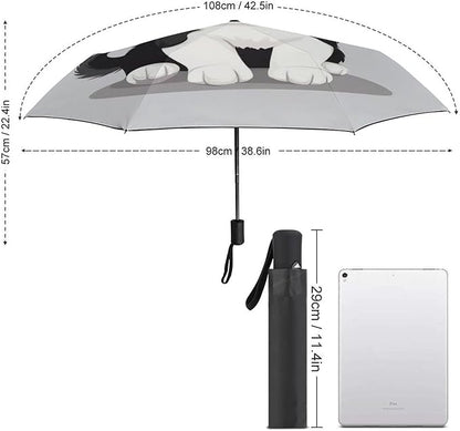 Fashion 3 Fold Sunny Rain Sunscreen Umbrella Portable Automatic Umbrella