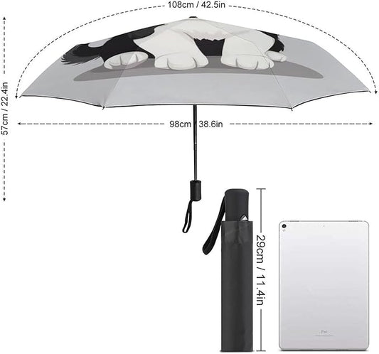 Fashion 3 Fold Sunny Rain Sunscreen Umbrella Portable Automatic Umbrella