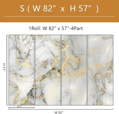 Abstract Marble Background Wall Mural Wallpaper Peel and Stick for Living Room Office 82"x57"