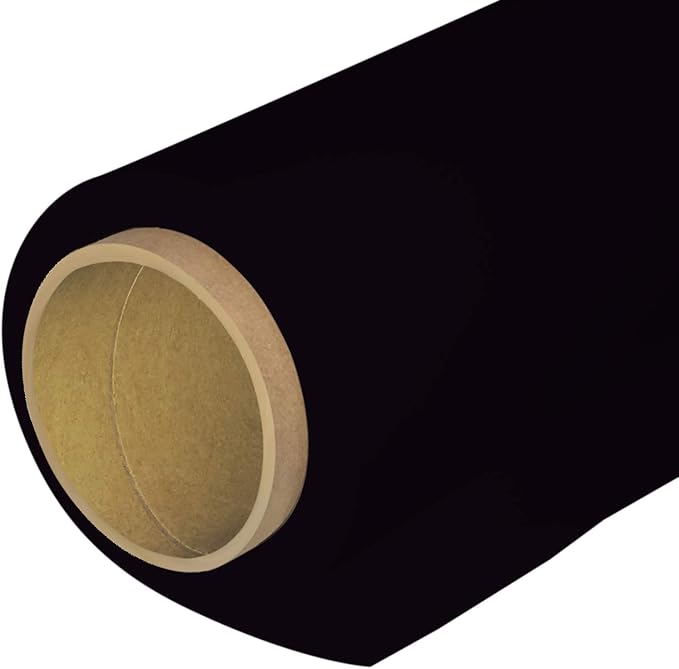Huamei Seamless Photography Background Paper, Photo Backdrop Paper #45 Super Black (8.9x36 Feet, Super Black)