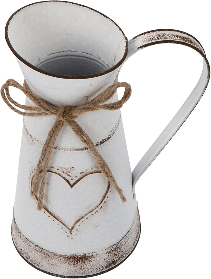 BESTonZON Decorative Metal Iron Flower Vase Tabletop Floral Arrangement Pot for Home Office Boutique Dessert Shop for Fresh Artificial Flowers