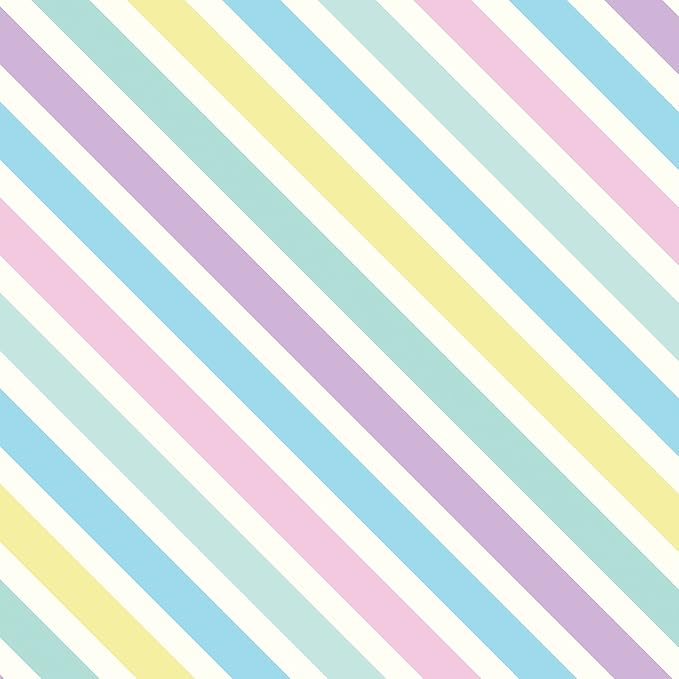 Jillson Roberts Bulk Gift Wrap, Everyday Gift Wrapping Supplies, Pastel Stripe, Full Ream 833 feet x 30 inches