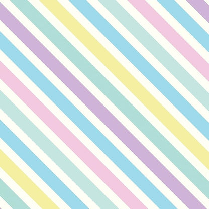 Jillson Roberts Bulk Gift Wrap, Everyday Gift Wrapping Supplies, Pastel Stripe, Full Ream 833 feet x 30 inches