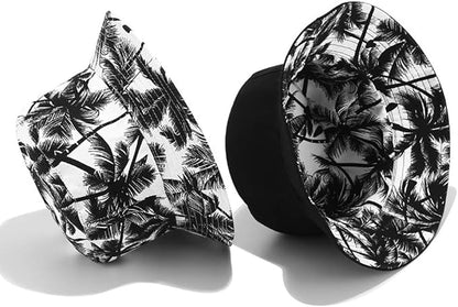 Malaxlx Unisex Bucket Hat Beach Sun Hat Aesthetic Fishing Hat for Men Women Teens, Reversible Double-Side-Wear