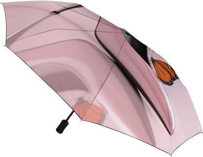 Fashion 3 Fold Sunny Rain Sunscreen Umbrella Portable Automatic Umbrella