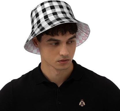 Bucket Hat Double-Side-Wear Reversible Sun Hat Beach Travel Hiking for Women Men
