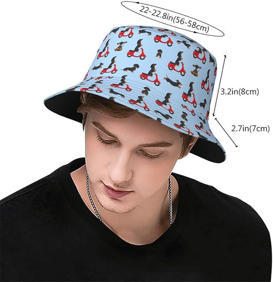 Fashion Bucket Hat Summer Beach Travel Sun Hat Packable Fisherman Cap for Men Women