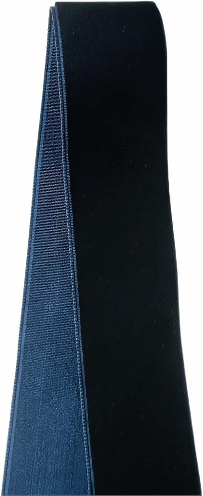 Vintage Navy Blue Velvet Ribbon, 1 Inch X 25Yd