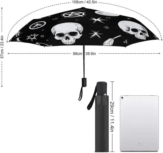 Fashion 3 Fold Sunny Rain Sunscreen Umbrella Portable Automatic Umbrella