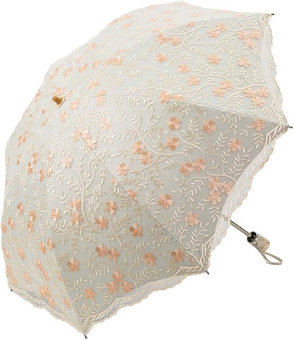 Honeystore Flower Lace Parasols for Wedding Party Lace Bridal Umbrella