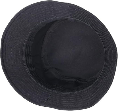 Rose Embroidered Novelty Bucket Hat Outdoor Cap for Women 100% Cotton Packable Adjustable