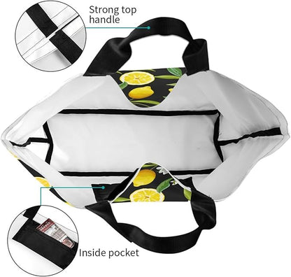 Sunflower Tote Bag For Women, Waterproof Shoulder Bags Big Reusable Grocery Handbag For Shopping Picnic Work Beach