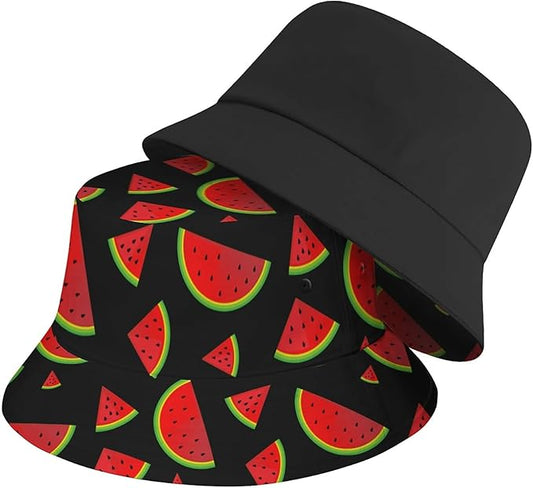 Bucket Hat for Women Men Unisex Sun Cap Packable Outdoor Fisherman Hat Headwear,Reversible Double-Side-Wear