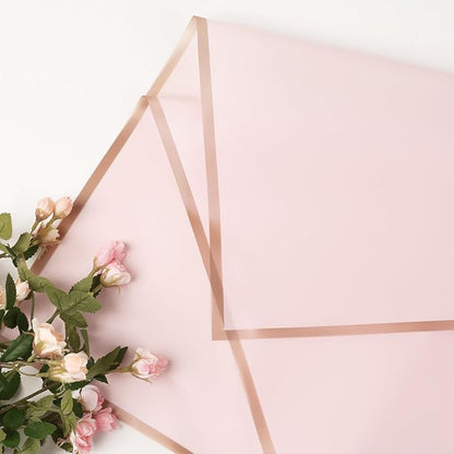 FUHITIM 20 Sheets Flower Wrapping Paper - Waterproof Floral Bouquet Packaging Paper for DIY Crafts，Florist Supplies Packaging Paper for Wedding Birthday Gift(Pink)
