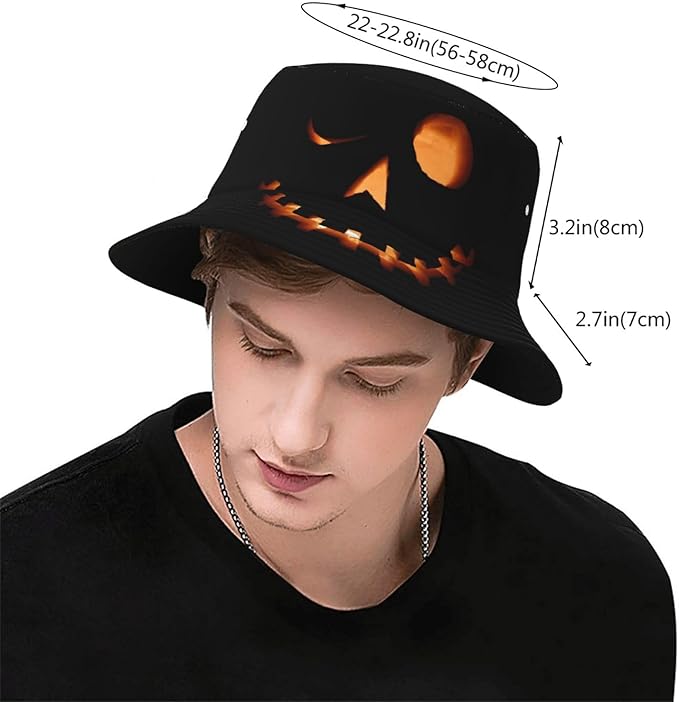 Bucket Hat for Women Men, Summer Print Hat Travel Packable Sun Cap Outdoor Hat for Women and Men