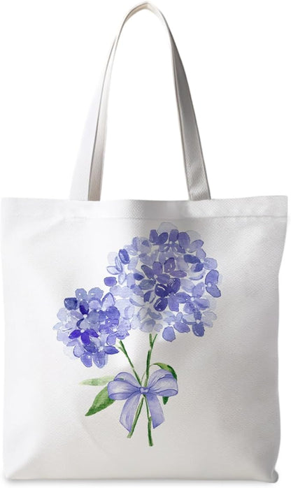 Floral Tote Bag, Floral Bag for Women, Reusable Grocery Bags Shopping Bags