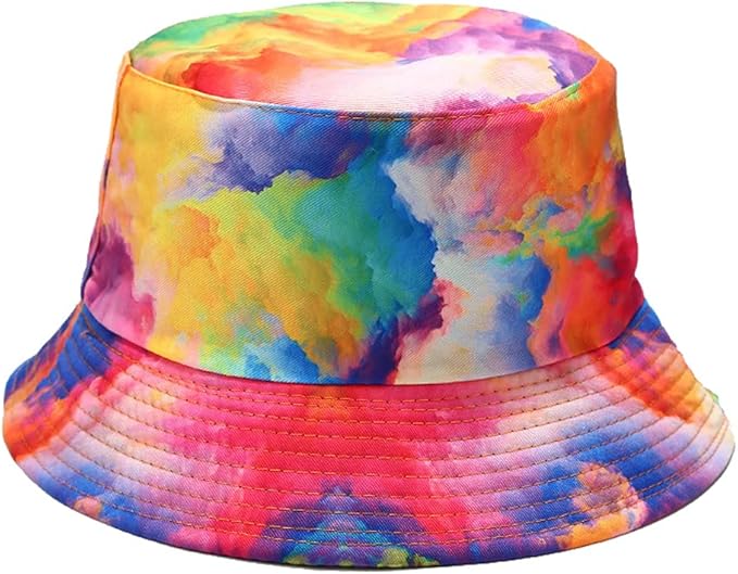 Quanhaigou Bucket Hat for Men Women,Packable Reversible Printed Sun Hats,Fisherman Outdoor Summer Travel Hiking Beach Caps