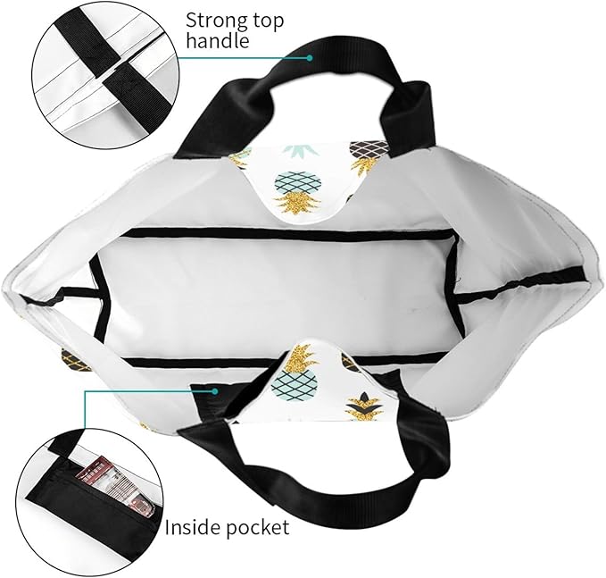 Sunflower Tote Bag For Women, Waterproof Shoulder Bags Big Reusable Grocery Handbag For Shopping Picnic Work Beach