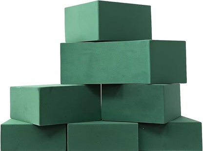 Qaduoduo Premium Wet & Dry Floral Foam Blocks – Easy-Cut Flower Foam for Arrangements (6 Pack, High Density, Quick Water Absorption) – Best Floral Foam Blocks & Flower Foam for Fresh & Artificial