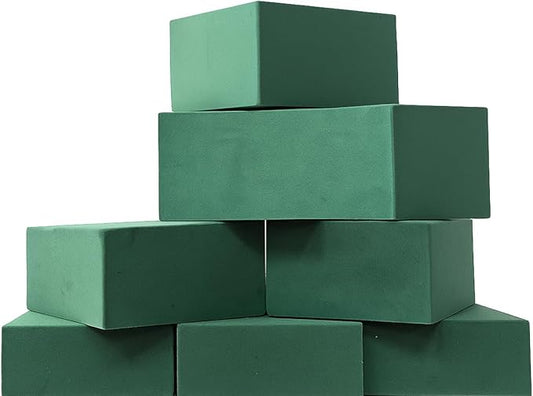 Qaduoduo Premium Wet & Dry Floral Foam Blocks – Easy-Cut Flower Foam for Arrangements (6 Pack, High Density, Quick Water Absorption) – Best Floral Foam Blocks & Flower Foam for Fresh & Artificial