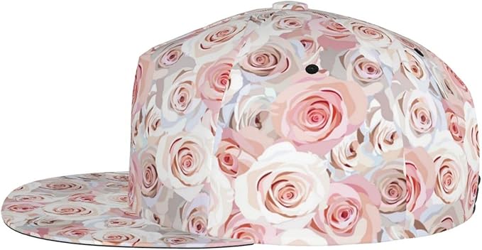Rose Baseball Cap Adjustable Flower Baseball Caps Womens Hat Rose Flower Baseball Hats for Women Outdoor