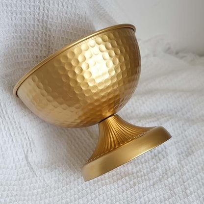 6.5 inch 10 pcs Brass Vase Bowl Gold Centerpieces for Tables Wedding Party Event Gold Accent Decorative Bowl Vintage Style