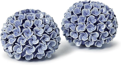 Two's Company Hydrangea Flower Bud Vases and Taper Candle Holders, 5.5-Inch, Set of 2