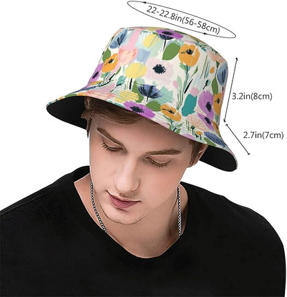 Bucket Hats Fashion Sun Cap Packable Outdoor Fisherman Hat for Women and Men Travel