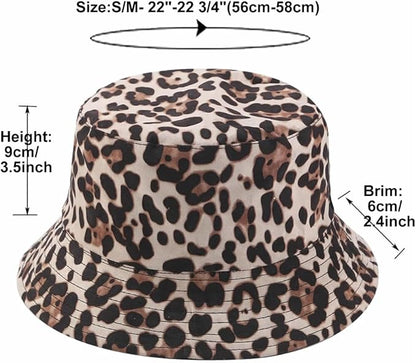 Quanhaigou Bucket Hat for Men Women,Packable Reversible Printed Sun Hats,Fisherman Outdoor Summer Travel Hiking Beach Caps