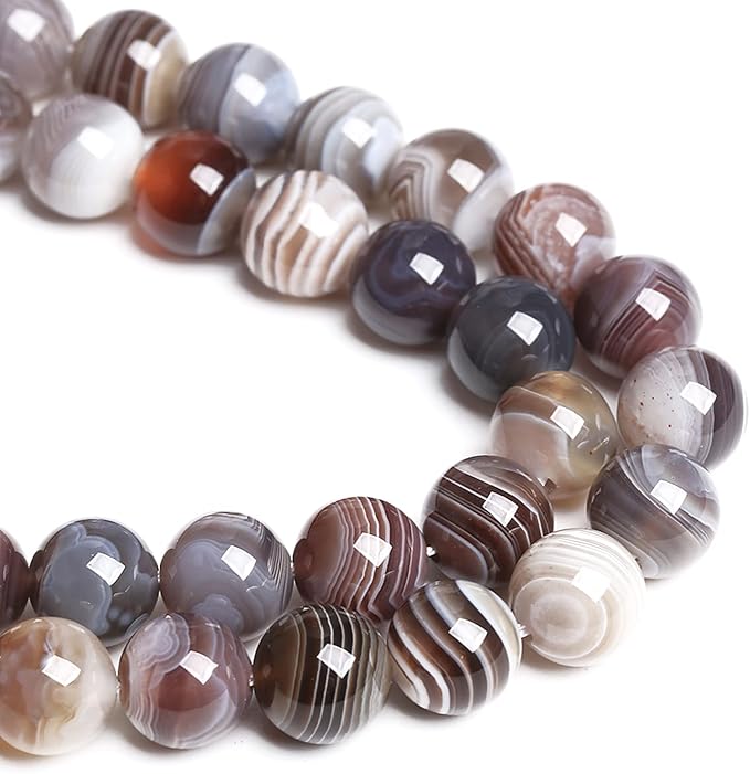 4MM 88PCS Natural Gemstone Stone Botswana Sardonyx Agate Beads for Jewelry Making DIY Bracelet