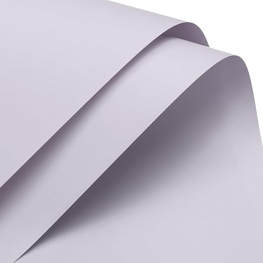 MECCANIXITY Pearlescent Film Flower Wrapping Paper 22.8x22.8 Inch Waterproof for DIY Crafts, Gift/Gift Box Packaging Smoky Purple 20 Pcs